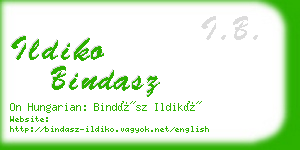 ildiko bindasz business card